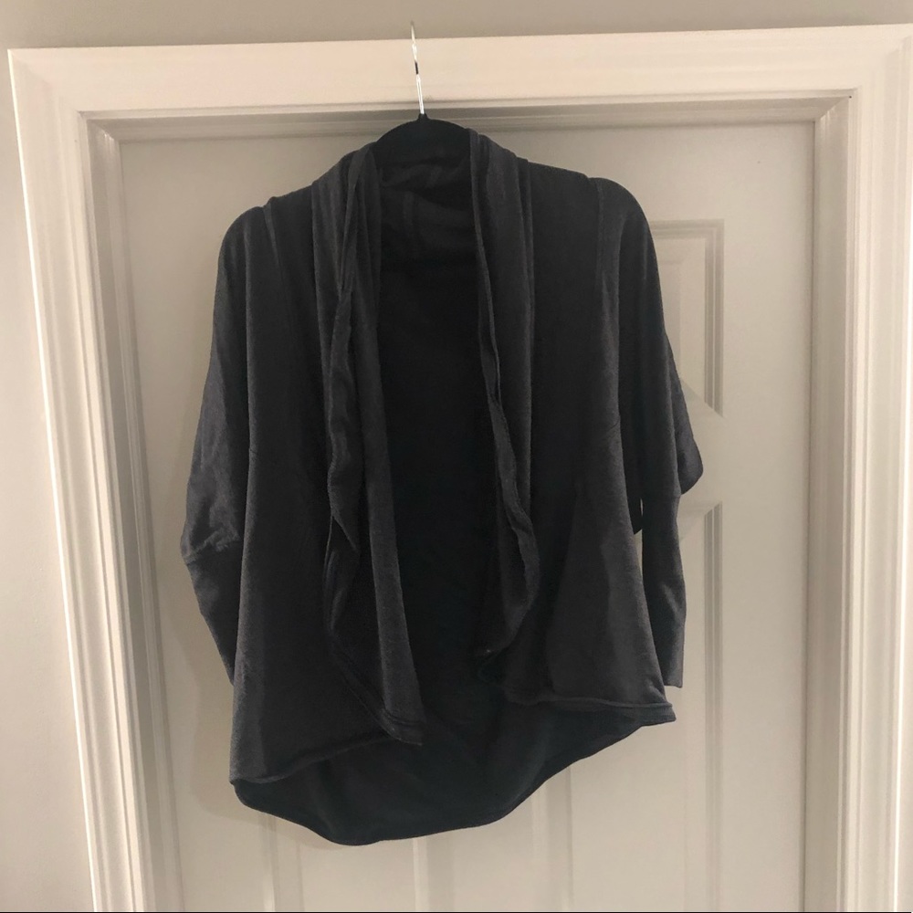 Lulu Lemon grey swing cardigan